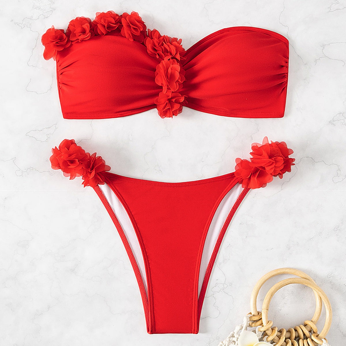 Womens Sexy Two-Piece Swimsuit Bikini Set