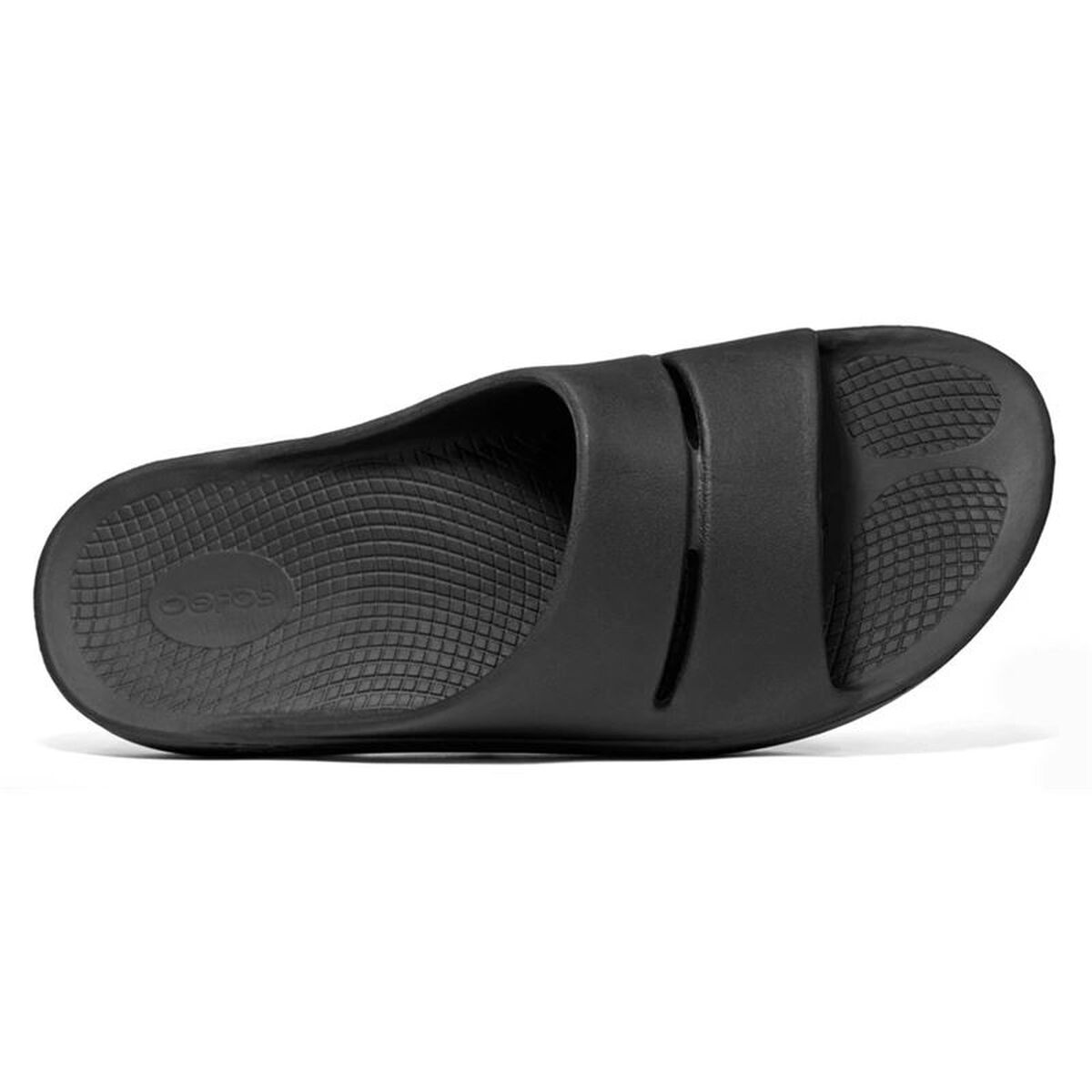 Men's Flip Flops OOfos Recovery Ooahh Black-5