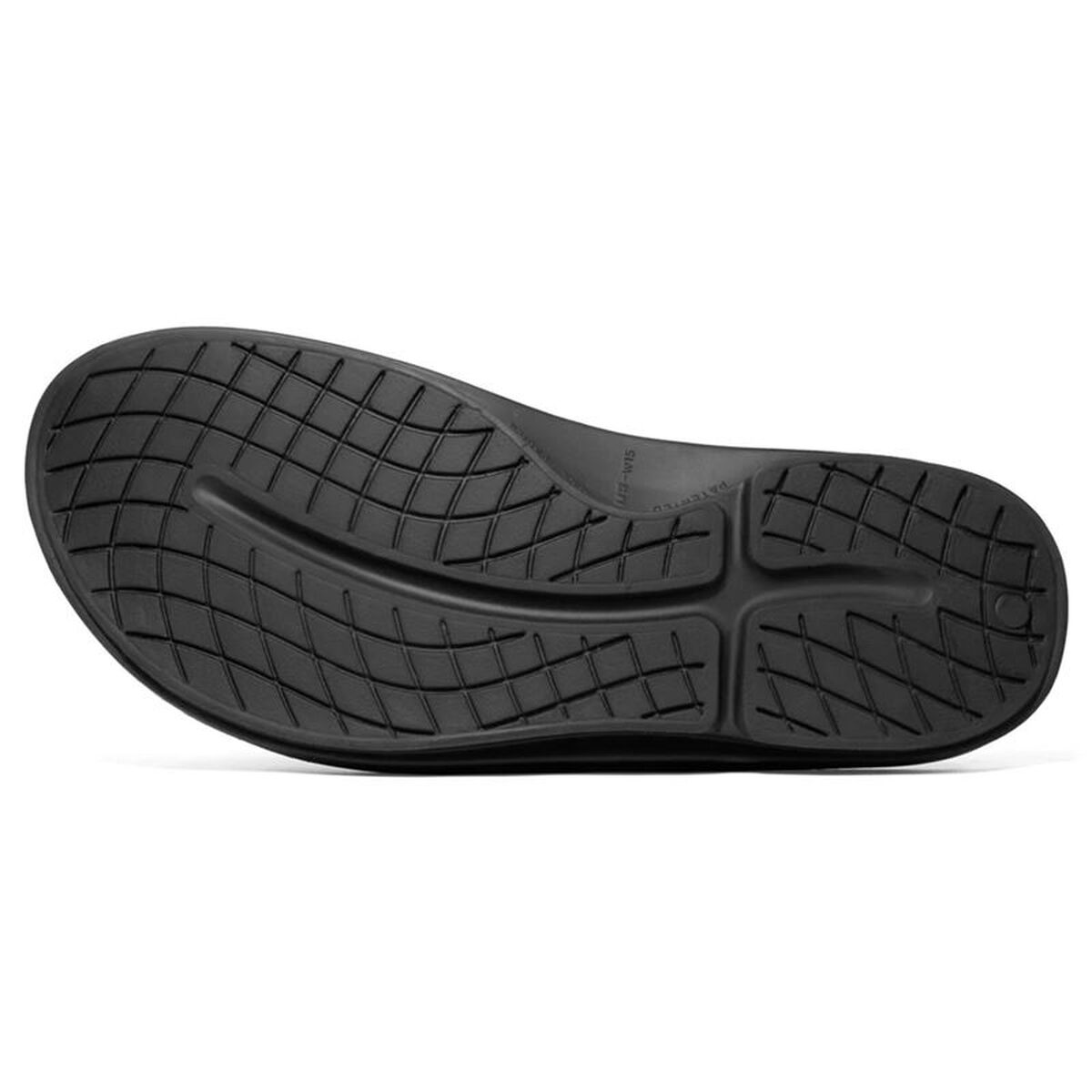 Men's Flip Flops OOfos Recovery Ooahh Black-4