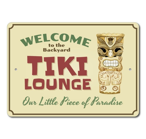 Backyard Tiki Bar Sign