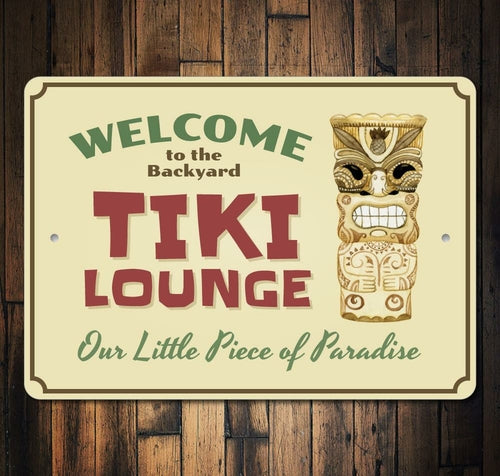 Backyard Tiki Bar Sign
