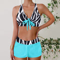 Fashionable Women's Two-Piece Boxer Swimsuit