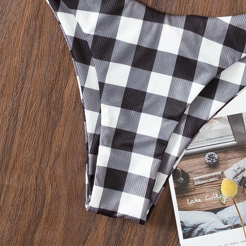 Solid Bikini Set Swimsuit Women Bikini Swimwear Female Halter Top Bathing Suit Swimming Wear Bikini High Cut Swimsuit High Waist Plus Size Summer Swimwear