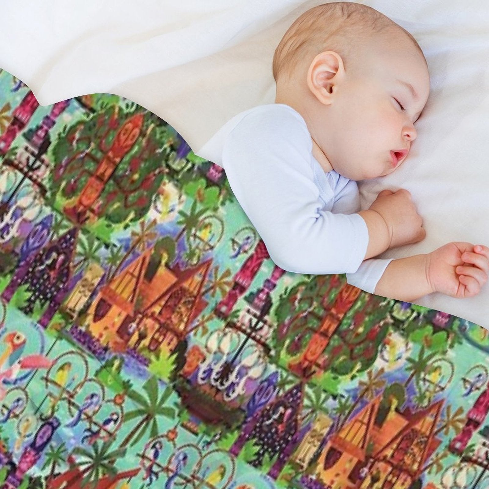 The ORIGINAL Enchanted Tiki Room Collage Throw Blanket