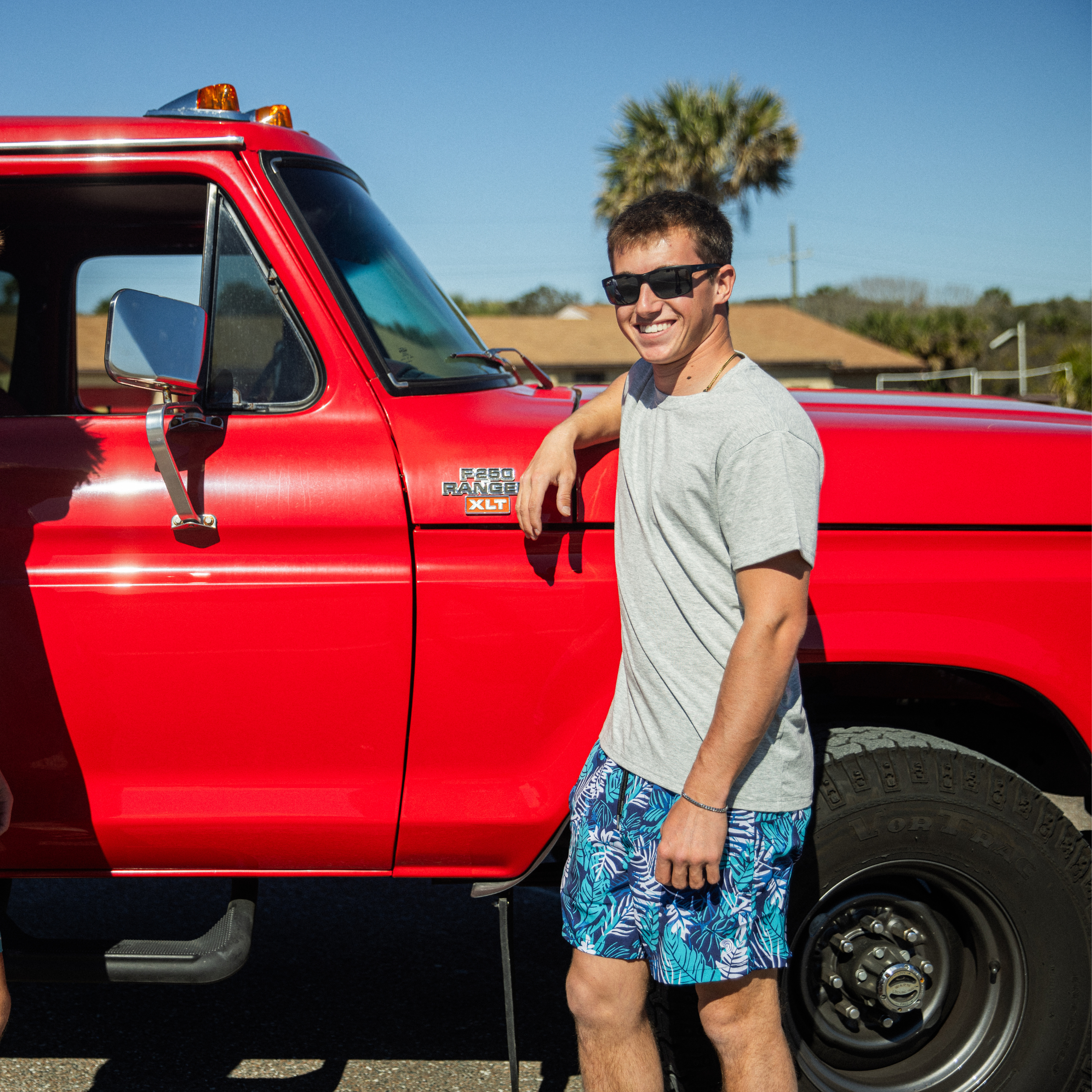 Caribbean Palms - Waterproof Swim Shorts With A Waterproof Pocket