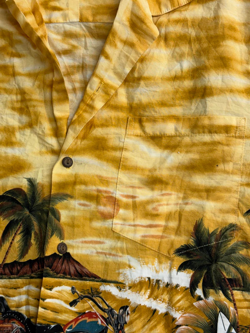 KY's Hawaiian Shirt Mens - Biker / Motorcycle Made in Hawaii