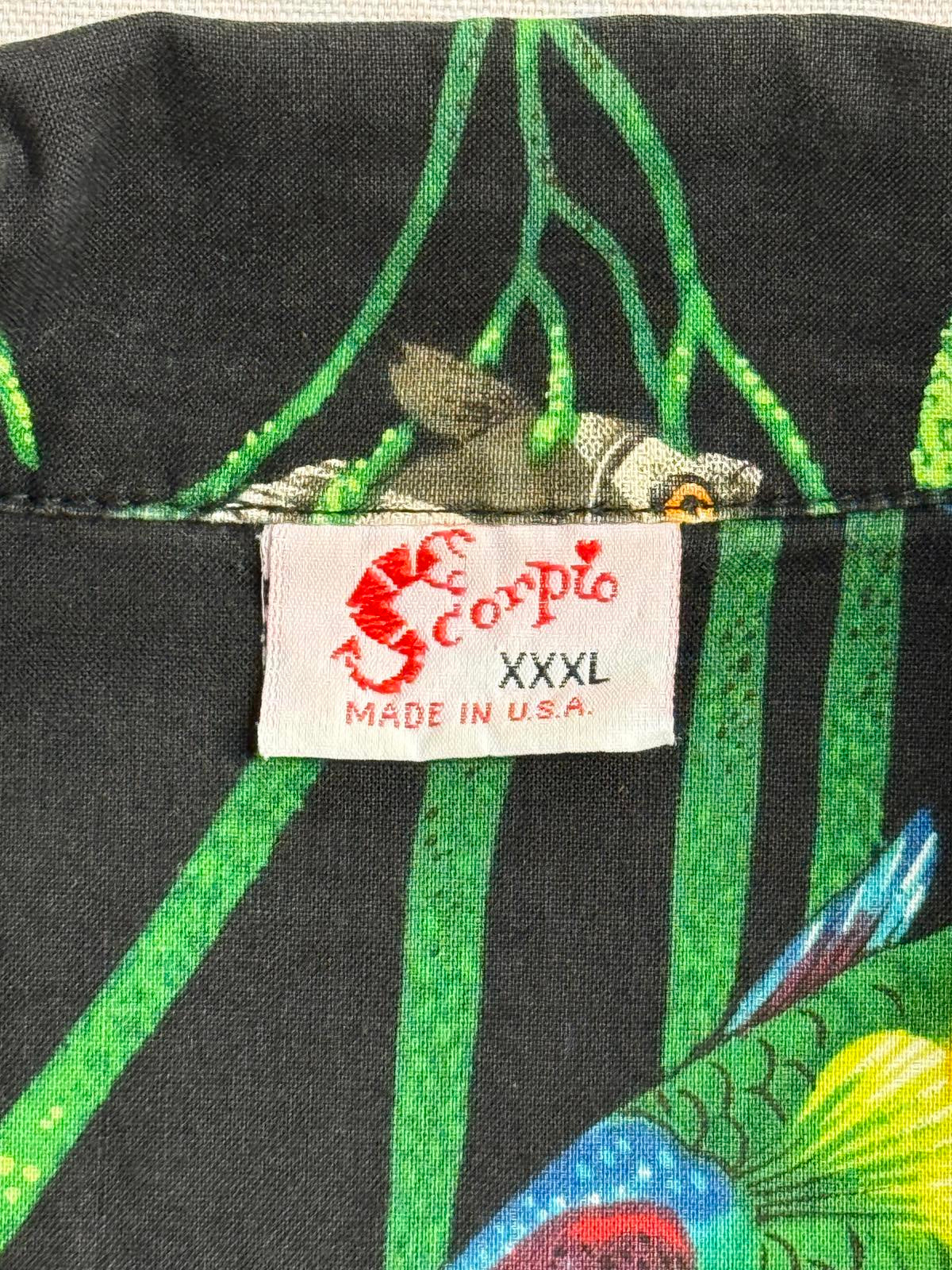 Mens Hawaiian Shirt Scorpio Fish - Made in Hawaii Shirt 3XL