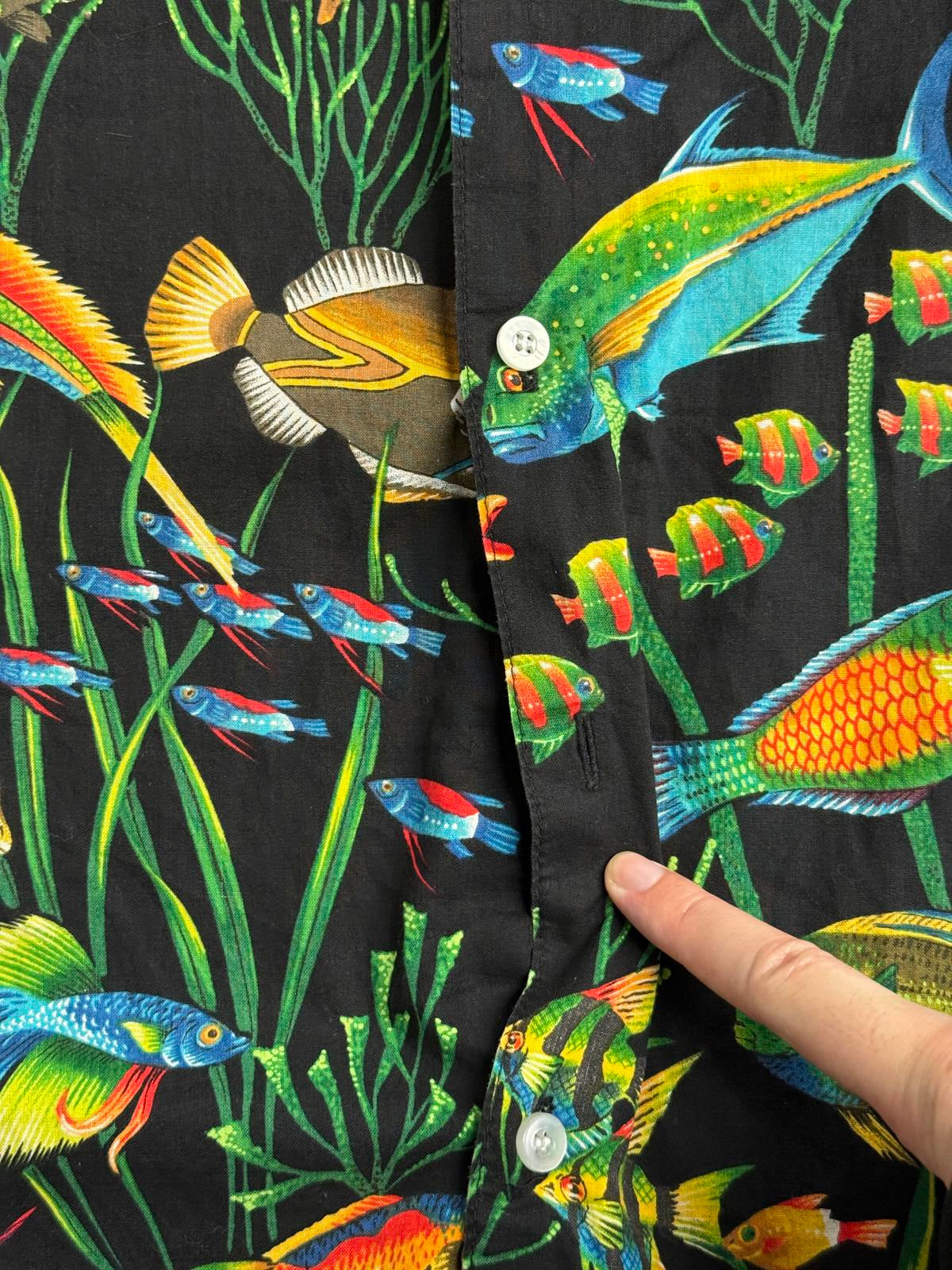 Mens Hawaiian Shirt Scorpio Fish - Made in Hawaii Shirt 3XL