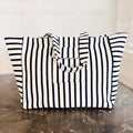 Jumbo Terry Cloth Carryall Striped Beach Bag-2