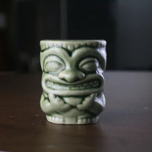 60ml Ceramic Tiki Mug – Hawaiian Cocktail Cup for Home Bars & Parties | Dlight Decor