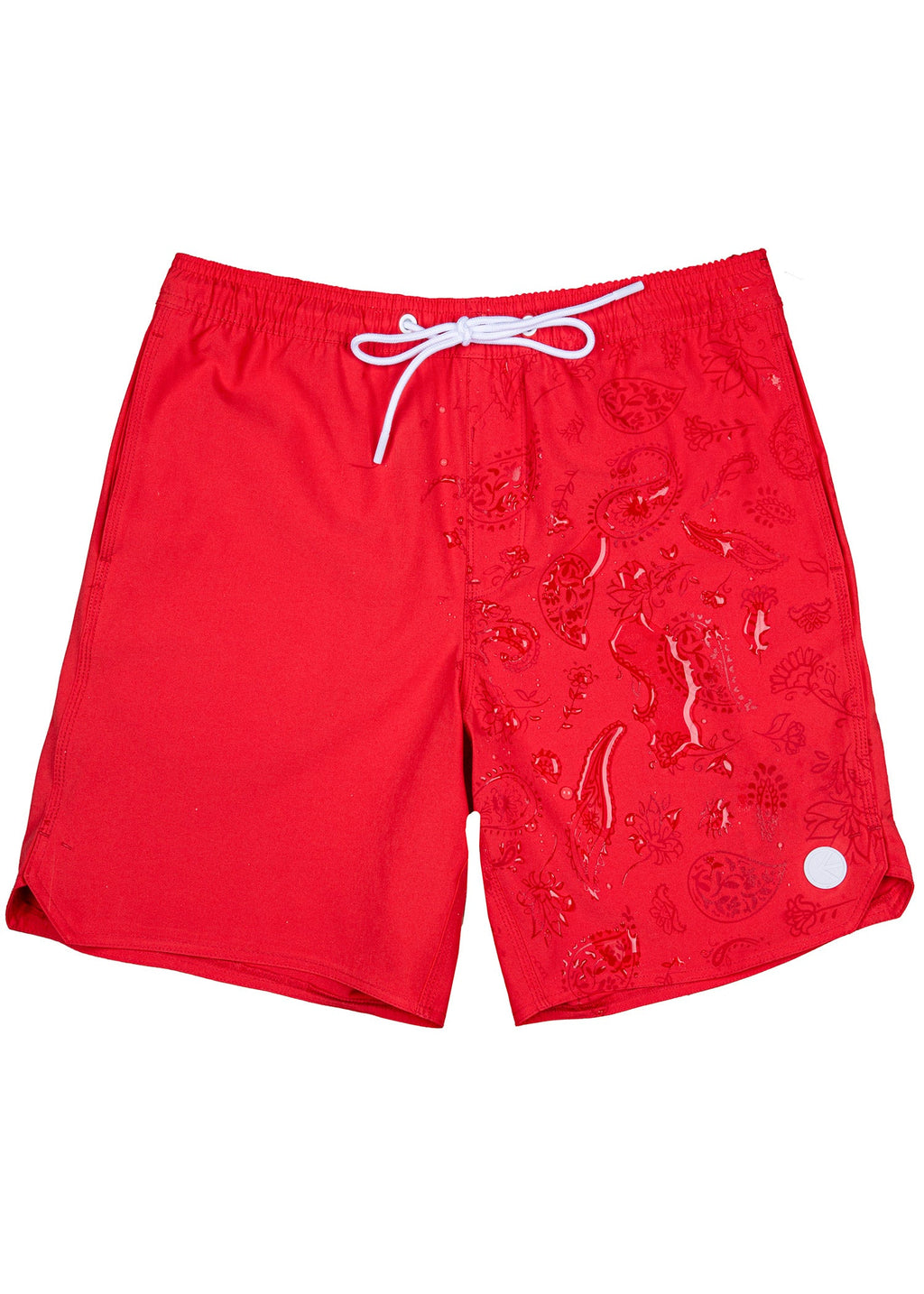 Americana Paisley - Red | Mens Swim Short