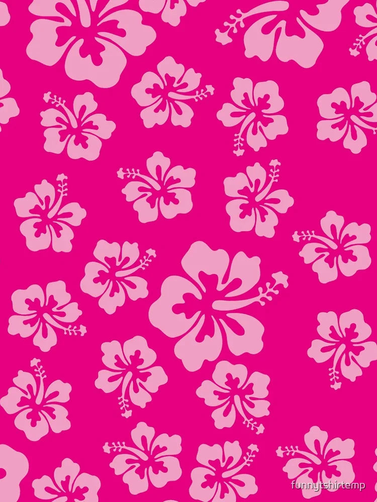 Bright Pink Hibiscus Hawaiian Flower Aloha