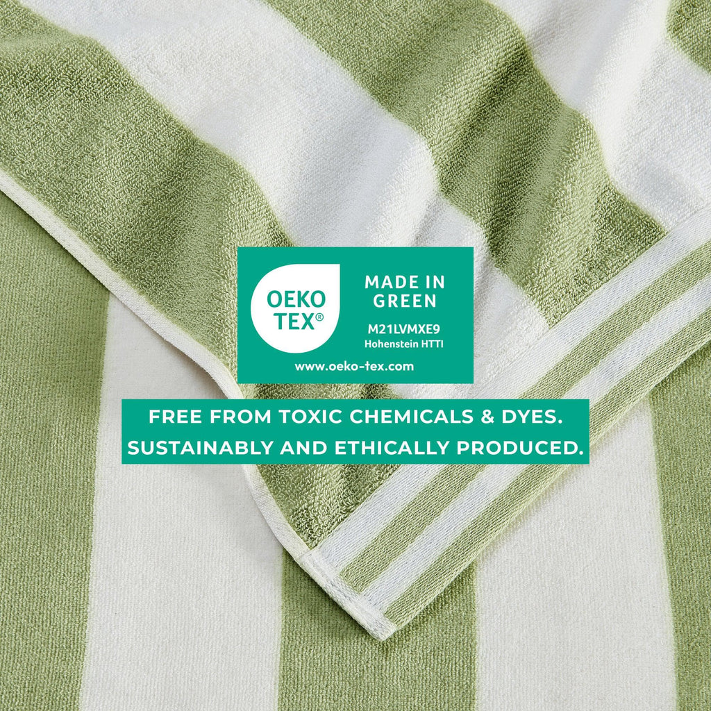 4 Pack Striped Cabana Beach Towel - Edgartown Collection