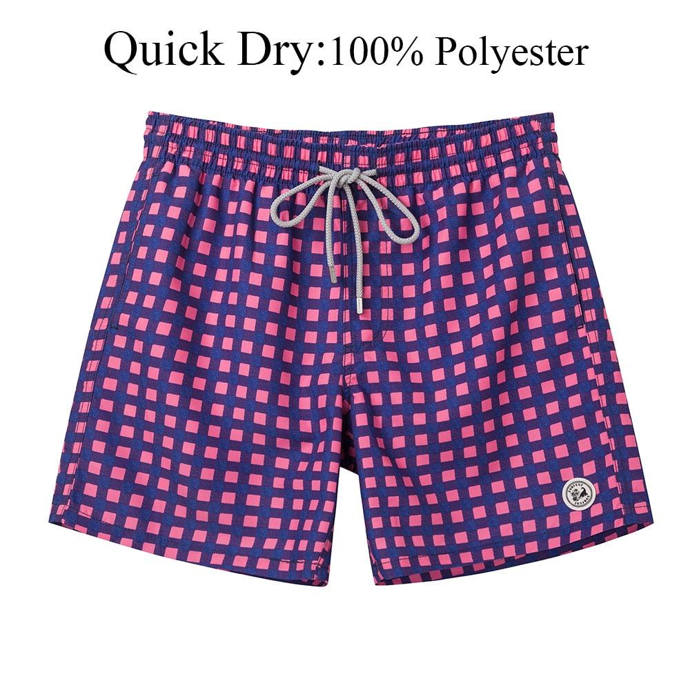Men's Swim Shorts Quick Dry Beach Board Shorts with Mesh Lining New Summer Swimwear Surfing Swim Trunks for Men Men's Shorts Athletic Shorts Men's Spring and Summer Street Leisure Sports Drawstring Men's Short