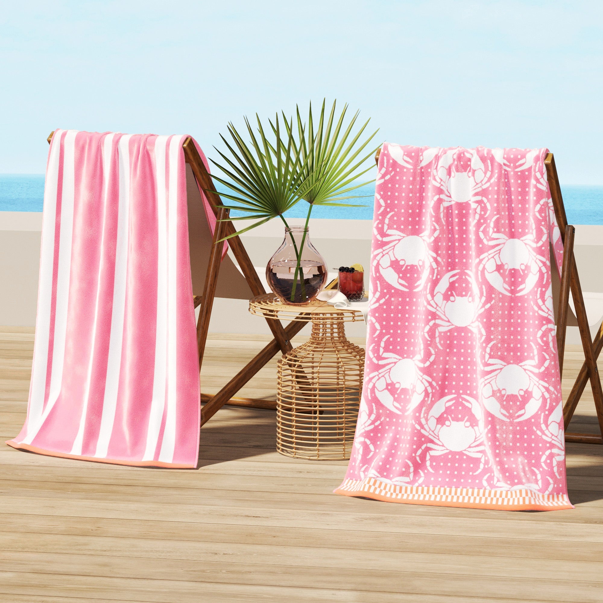 Cotton Velour Beach Towel - Maui Collection