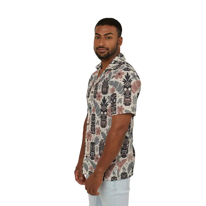 Hawaiian Camp Shirt - Vibrant Tiki Patterns for Summer - DipaliZ