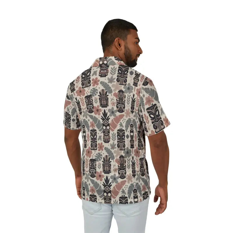 Hawaiian Camp Shirt - Vibrant Tiki Patterns for Summer - DipaliZ